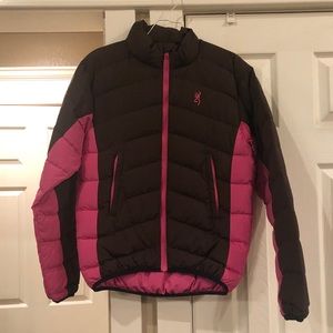 Browning Women’s down jacket pink/brown XS